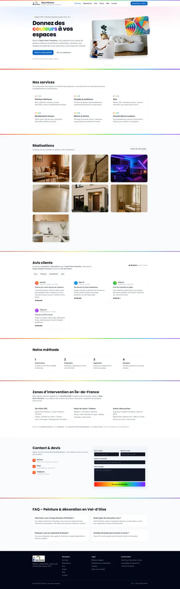 Site vitrine BTP — SEO local